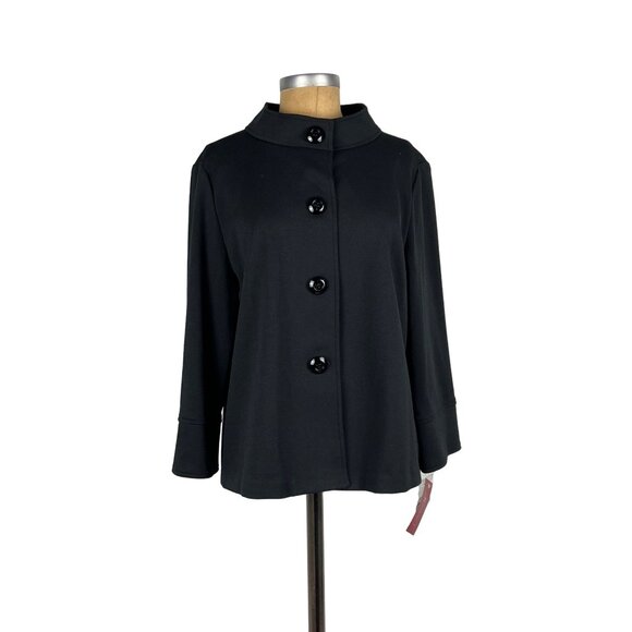 JM Collection Simply Pretty Onyx Black Jacket from Macy's New with Tag - Picture 3 of 13